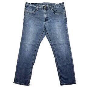 Axel‎ Jeans Men's Blue Medium Wash Tag Size 38x30 Slim Stretch Western